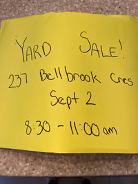 Yard sale!!