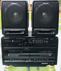 SONY CFS-710 PORTABLE RADIO DOUBLE CASSETTE RECORDER BOOMBOX