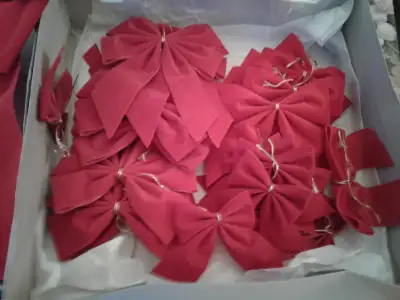 Christmas Red Velvet Bows, View more