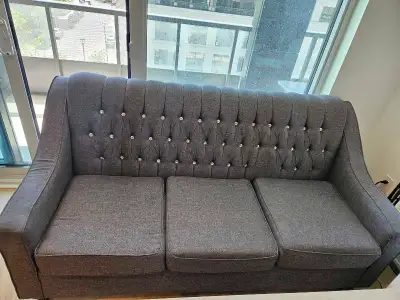 3 seater tufted couch, View more