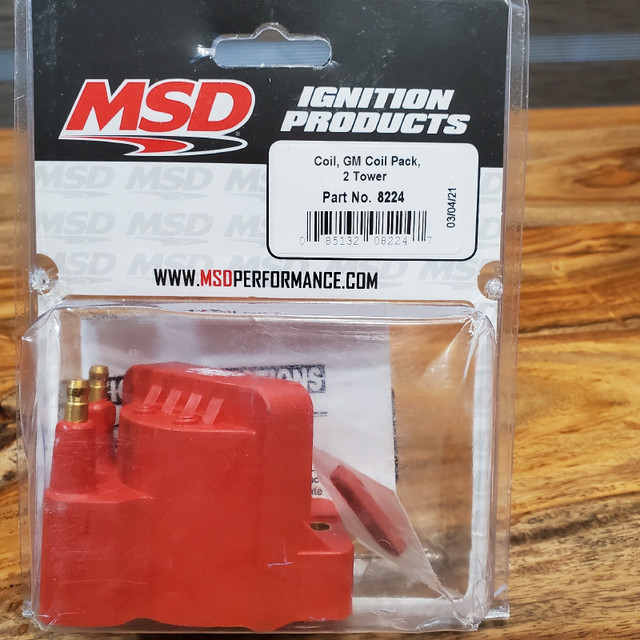 MSD GM Coil 2 Tower 8224 Ignition System Coil Pack Drag Racing N dans Moteur, Pièces de Moteur  à Laval/Rive Nord