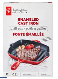 Cast iron grill pan 