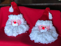 Knitted - Hand Crafted Santa ornaments