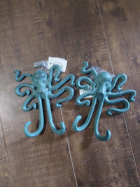 Wrought iron octopus hangers