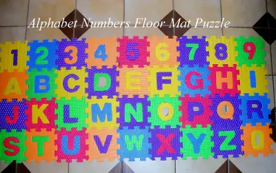 Alphabet and Numbers Floor Mat Foam 72 piece Puzzle, View more