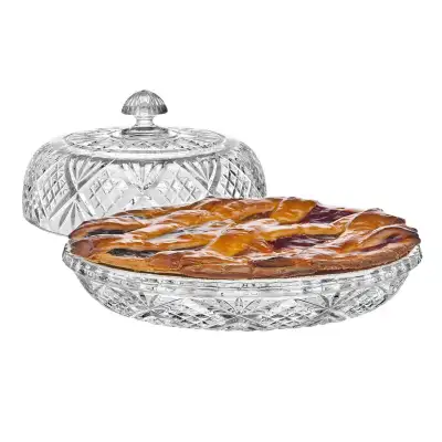 Dublin Crystal Covered Pie Dome – Elegant Serving Dish, View more