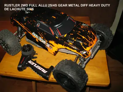 RUSTLER 2WD 4S SKID PLATE CUSTOM UN PEUT PLUS LONG QUE LE TRAXXA, View more