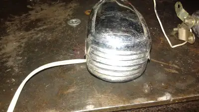 Vintage/antique bicycle parts(lights,radar siren), View more