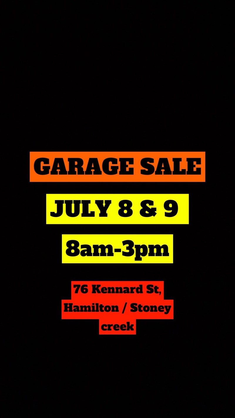 HUGE GARAGE SALE Garage Sales Hamilton Kijiji