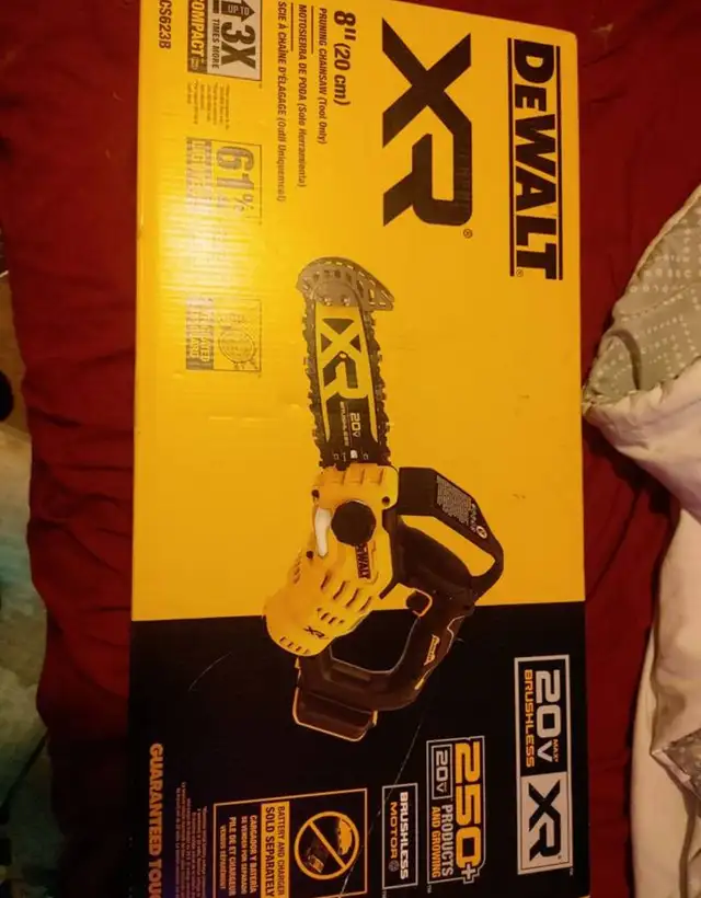 New Dewalt chainsaw XR