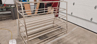 40 bin storage rack with stainless steel frame !