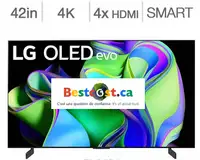 Télévision OLED 42'' OLED42C3PUA OLED 4K 120Hz UHD HDR WebOS LG