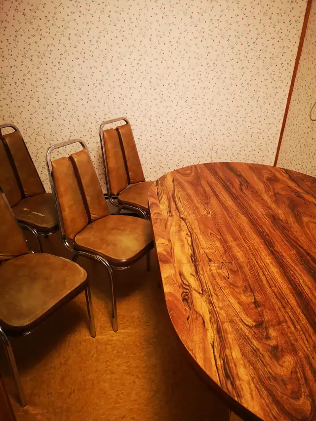 CHROME Kitchen Table + 4 Chairs in Dining Tables & Sets in Truro - Image 3