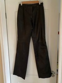 Mantique  lambskin leather pants 