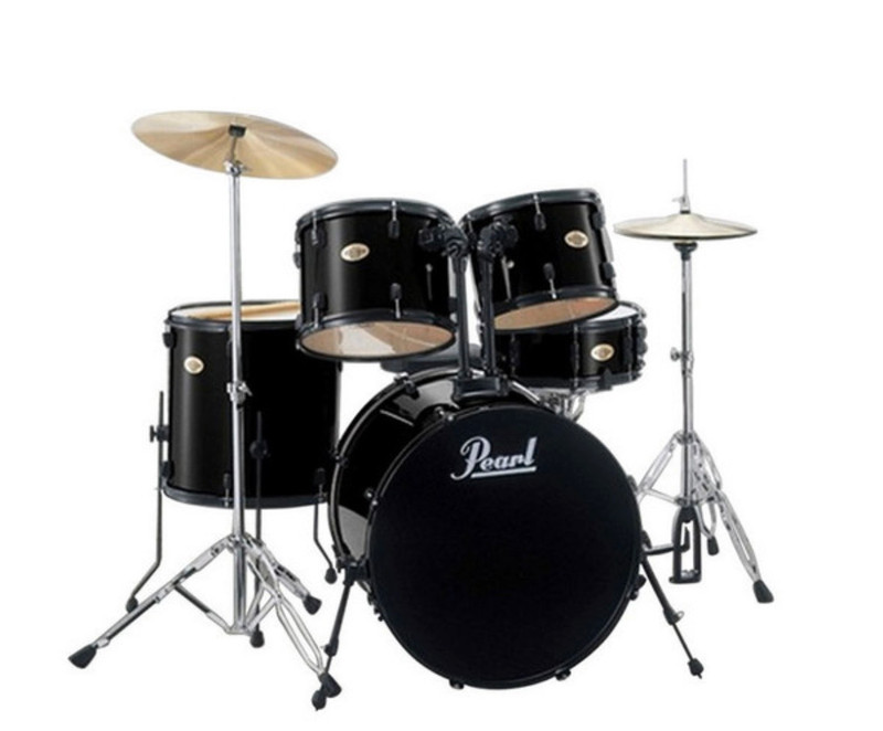 Pearl Target 5 piece Drum Kit with cymbals and stands Drums