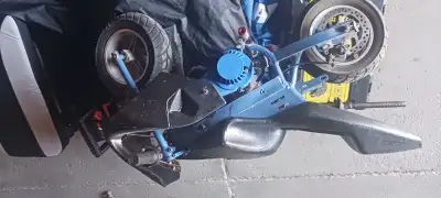 Have a pocket bike tuned up and ready to go . Got it off a friend and made it run nice. Back tire is...