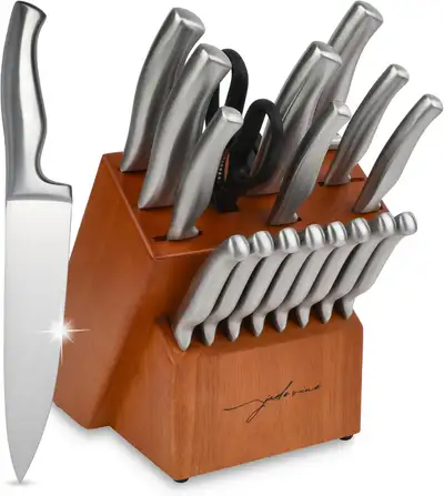 ❤️NEW IN BOX: 18 Piece Japanese Style Kitchen Knife Set, View more
