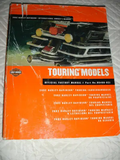THESE ARE ORIGINAL OWNERS MANUALS, NOT SHOP MANUALS 2002 Official Harley Davidson International Owne...
