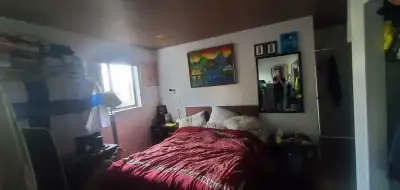 Available February 14 — spacious master bedroom in the basement available for rent at $1,200 per mon...