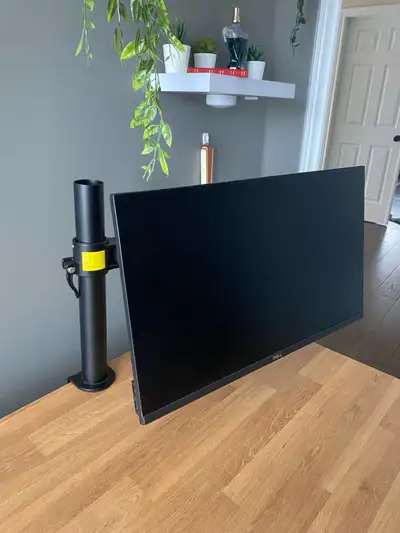 Dell 60hz monitor + Black Monitor Desk Mount, View more