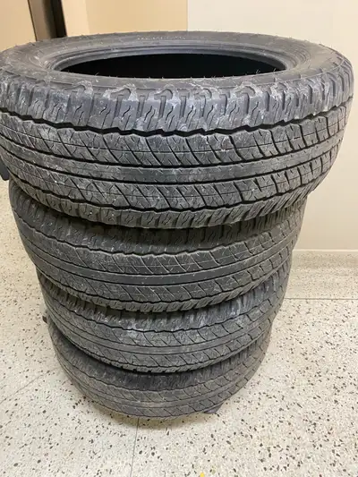 Set of four all terrain tires in great condition 225-60-18