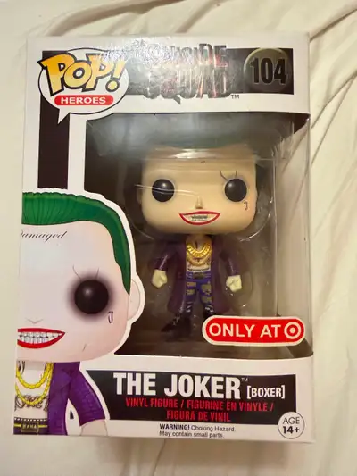 Funko pop suicide squad Target the Joker boxer vinyl figure toy, View more