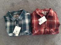 3 Brand new plaid shirts, two XL and one XXL