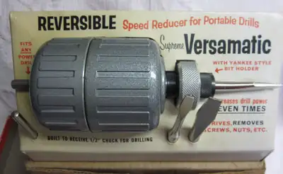 Vintage Tool Versamatic 4100 power drill attachment, View more