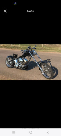Looking to trade Custom chopper with 67 hrs