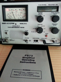 SENCORE FS73 CHANNELIZER JR. TV-RF PERFORMANCE ANALYZER.