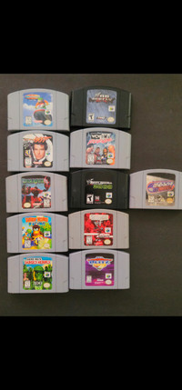 Nintendo 64 N64 console and 12 games
