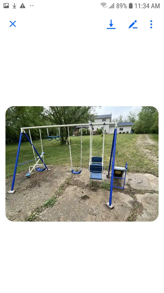 Swings set for sale.Like new barely used.Asking $200 firm.63235120835457123