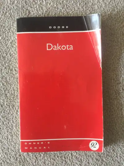 Manual for a 1992 Dodge Dakota.