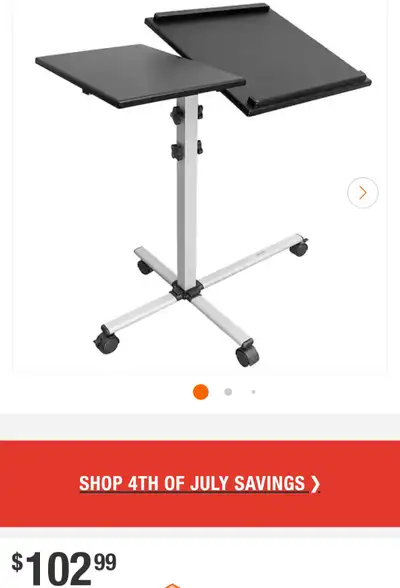 Laptop and Adjustable Desk, View more