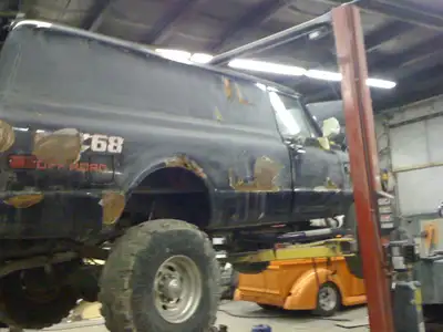 454 big block 38 inch swamper wood floor posi