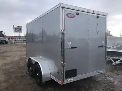 I have a new 2022 6x12 enclosed fully aluminum motorcycle trailer for sale, equipped with tandem axl...