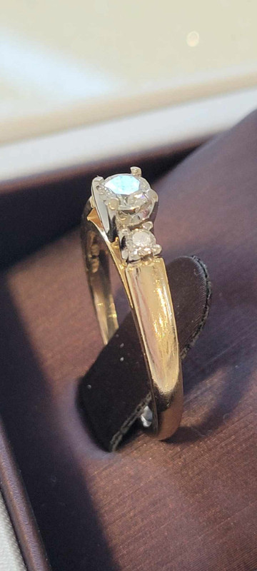 14k Gold Diamond Ring in Jewellery & Watches in Regina - Image 2