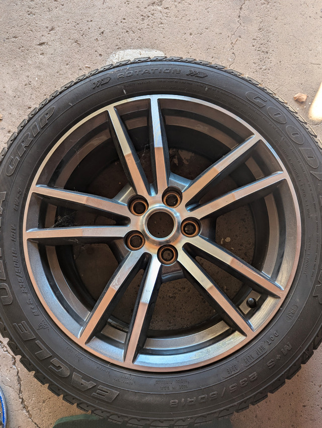 Winter tires 18 inch on aluminum rims and eagle ultra grip tires in Tires & Rims in Hamilton - Image 4