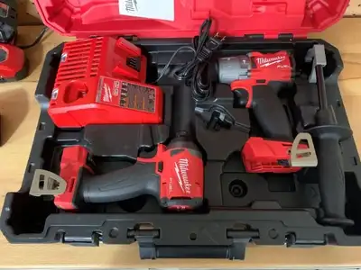 CASE ONLY. TOOLS FOR DISPLAY. New Milwaukee Fuel Drill/Impact Dr, View more
