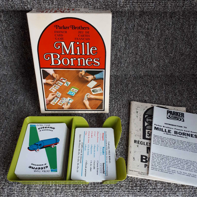 Jeu Mille Bornes vintage 1971 in Toys & Games in Trois-Rivières
