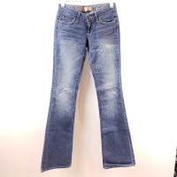 Vintage Paige Flared Blue Faded Jeans