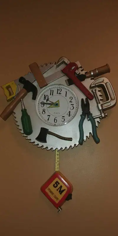 Vintage Saw Blade/Tools lookalike Wall Clock****, View more