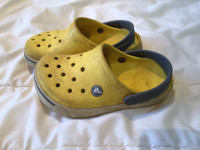 Kids Crocs Yellow size J 1 (Big kids)