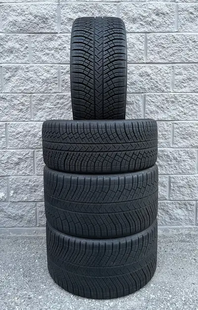 Winter / Snow Michelin Pilot Alpin PA4 N1 Rated Tires. 2x 245 35 20 & 2x 295 30 20 (98%). Fits: Audi...