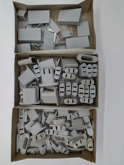 Selling 3 sets of N scale trestle supports. Has not been checked for completeness but it looks like...