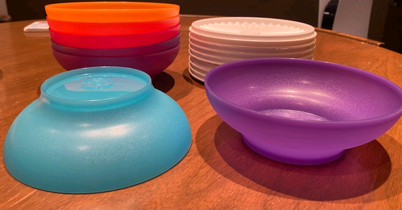 Tupperware bowls plates for sale  