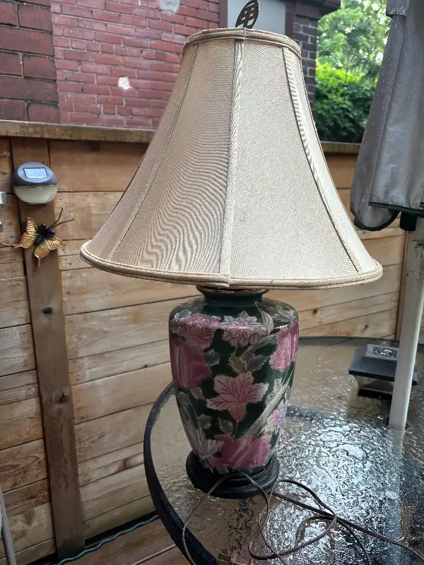 Vintage 80’s Porcelain Qing dynasty vase style lamp in Indoor Lighting & Fans in City of Toronto - Image 2