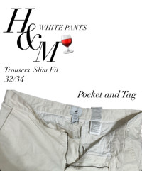 H&M White Pants