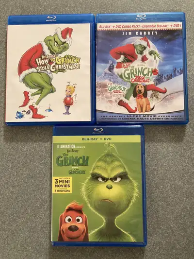 Christmas Blurays EUC Dr. Seuss How the Grinch Stole Christmas , View more