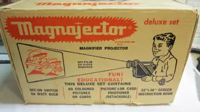 Vintage Magnajector toy projector c. 1960, View more